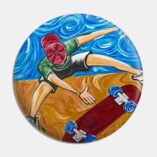 Van Gogh's Half Pipe Pin