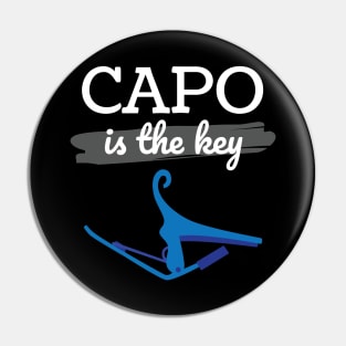 Capo is the Key Blue Capo Dark Theme Pin