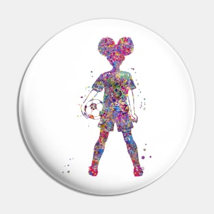 Girl Soccer Player Pin