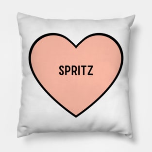 I Love Spritz Heart Shape Pillow