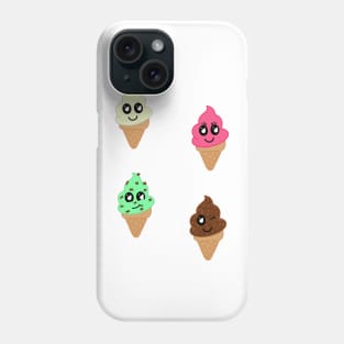 Cute Kawaii Icecream Selection Pack Phone Case