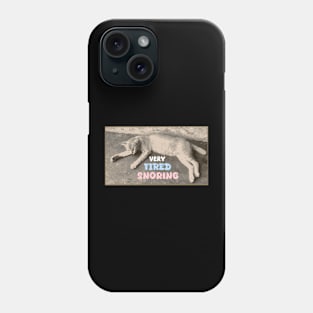 “Tired Cat - Deep Sleep and Purring” Phone Case