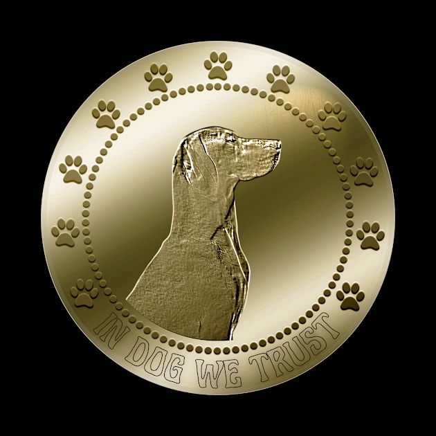 Vizsla Dog Coin Currency Money Cool Funny by JollyMarten