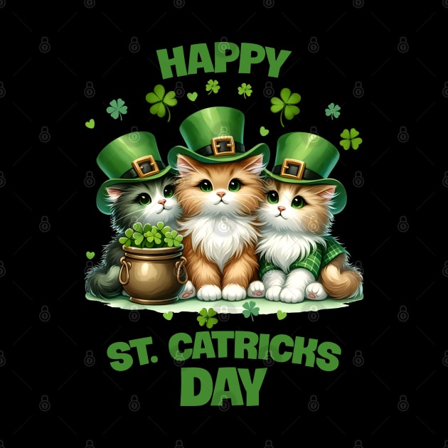 St. Catrick's Day Cute Cats by BaliChili