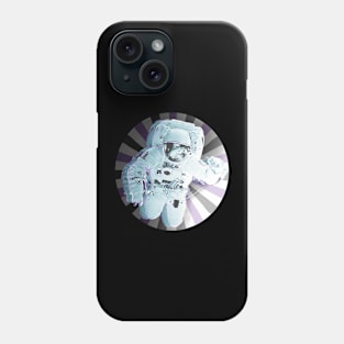 Astronaut in Space vortex Phone Case