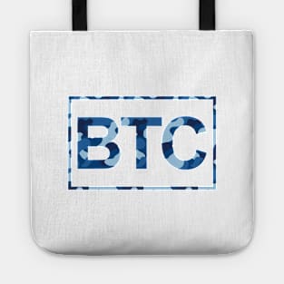 Bitcoin Blue Camo Tote