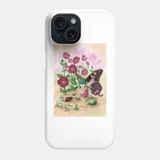 August 19th birthday flower Phone Case