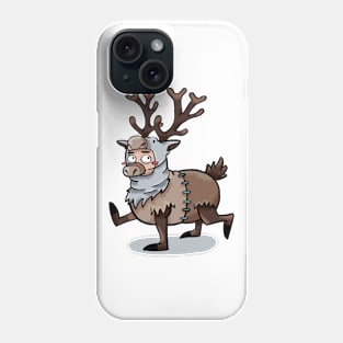 Furry Friends in a Cute Fluffy Reindeer Onesie Phone Case