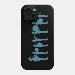 Marching band blue-green Phone Case