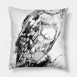 Barn Owl Art Pillow