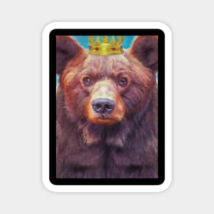 Bear with Crown Magnet