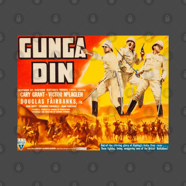 Gunga Din Movie Poster by MovieFunTime