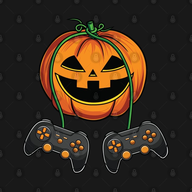 Video Gamer Jackolantern Halloween Costume by HCMGift