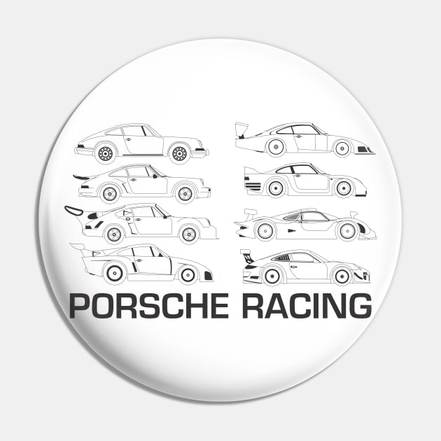 Porsche Racing. 20 Years of Superiority Pin by Norwood Designs