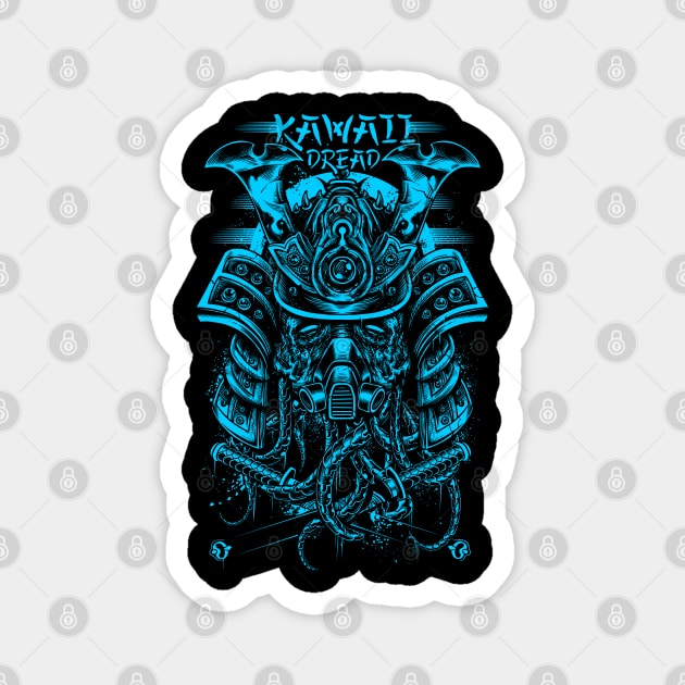 Samurai Cyborg Magnet by KawaiiDread