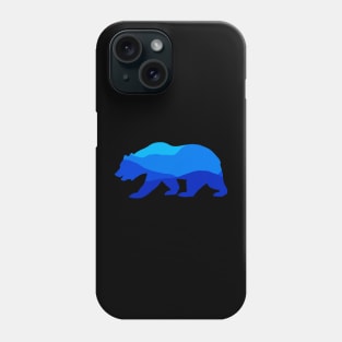 blue mountain bear Phone Case