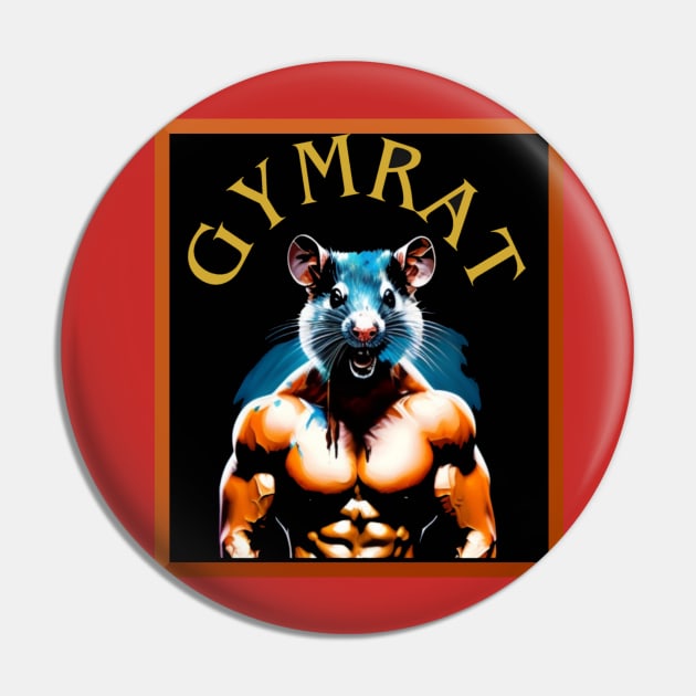 Gym Rat Pin by TeeJaiStudio