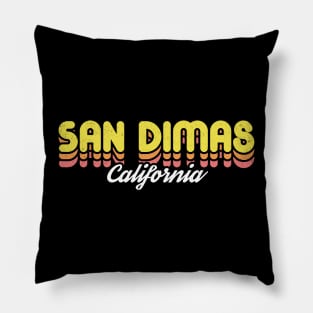 Retro San Dimas California Pillow