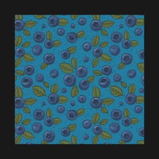 Blueberries on blue T-Shirt