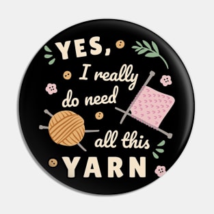 Need yarn knitting Pin