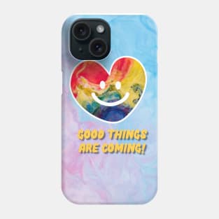 Smiling heart face, good things are coming Phone Case