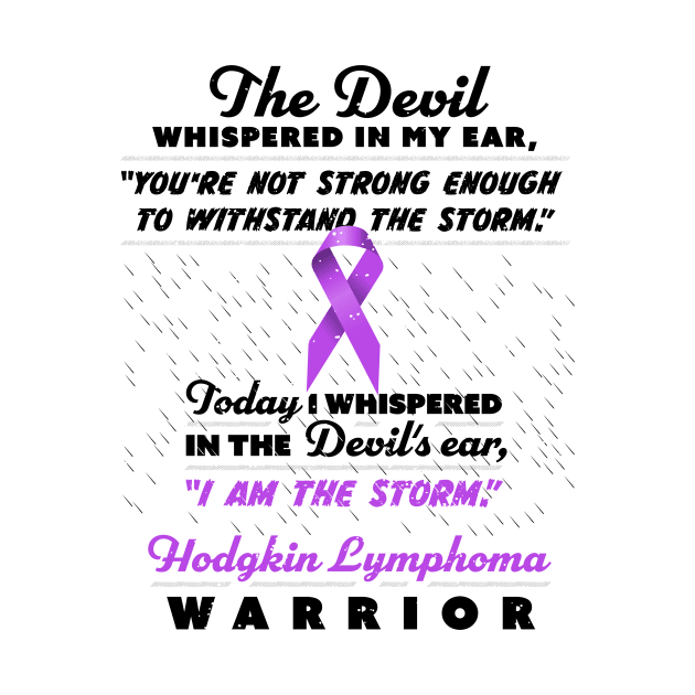 The Devil whispered Lymphoma Warrior ribbon awareness by holger.brandt