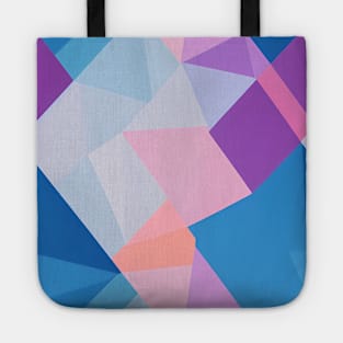 Abstract Geometric Pattern, bluish color scheme Tote