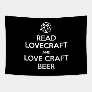 READ LOVECRAFT AND LOVE CRAFT BEER Tapestry