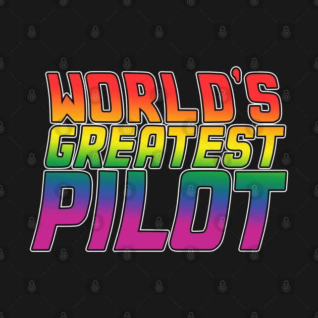 Pilot job gifts design. Perfect present for mom dad friend him or her. Lgbt rainbow color by SerenityByAlex