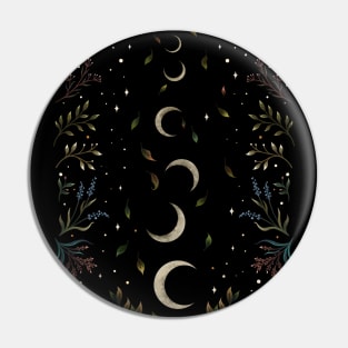 Crescent Moon Garden Pin