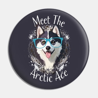 Meet the arctic ace Pin