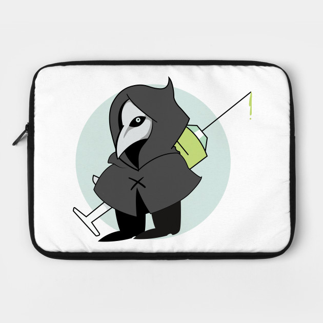 Scp 049 Syringe Plague Doctor Injection Cute Monster Scp 049 Laptop Case Teepublic