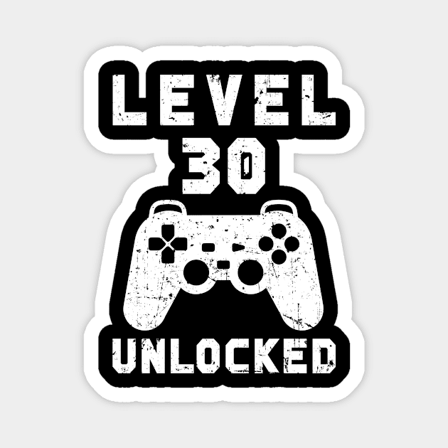 30 Level Unlocked 000014 Magnet by KukiStore