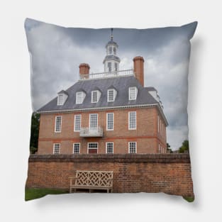 Governor's Mansion in Colonial Williamsburg, Virginia Pillow