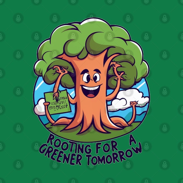 Rooting for a greener tomorrow - Earth Day by CrypticTees