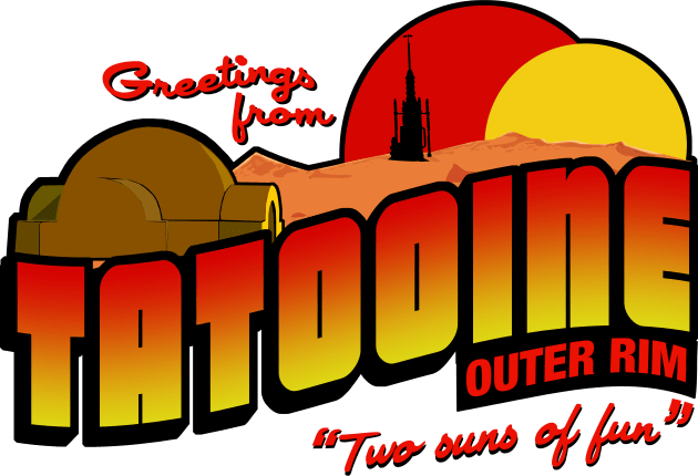 Greetings from Tatooine Kids T-Shirt by PopCultureShirts