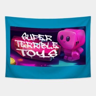 Super Terrible Toys New Logo Tapestry