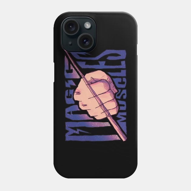 Mashle Magic and Muscles Mash Fist x Wand with Cool Streetwear Graffiti Black Line Phone Case by Animangapoi