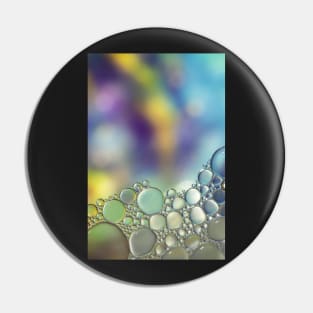 Colorful blurry background, ornament made of soft clear bubbles Pin