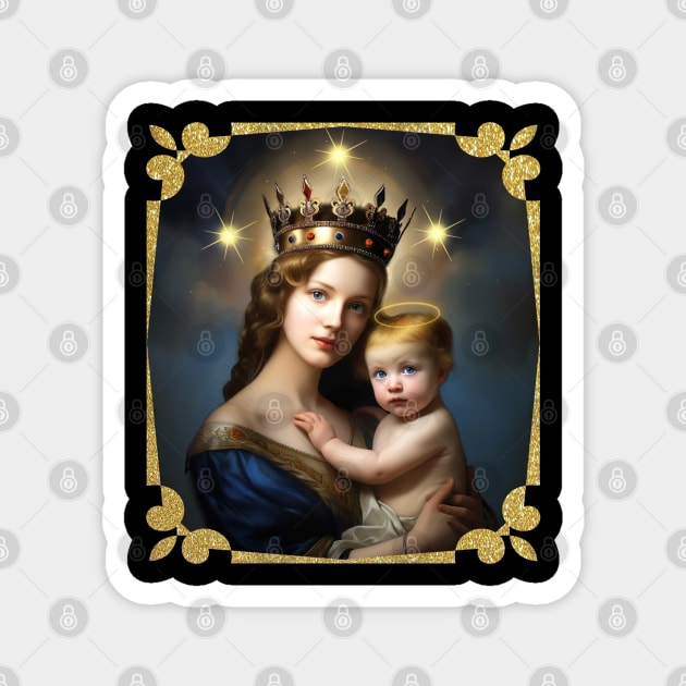 The Madonna and Child 2 Magnet by MARK ASHKENAZI