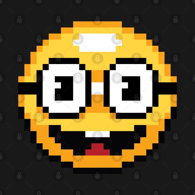 Pixel Nerdy Glasses Emoji by Sprout Zombie