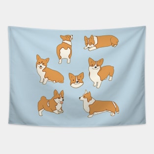 Corgi illustration pack Tapestry