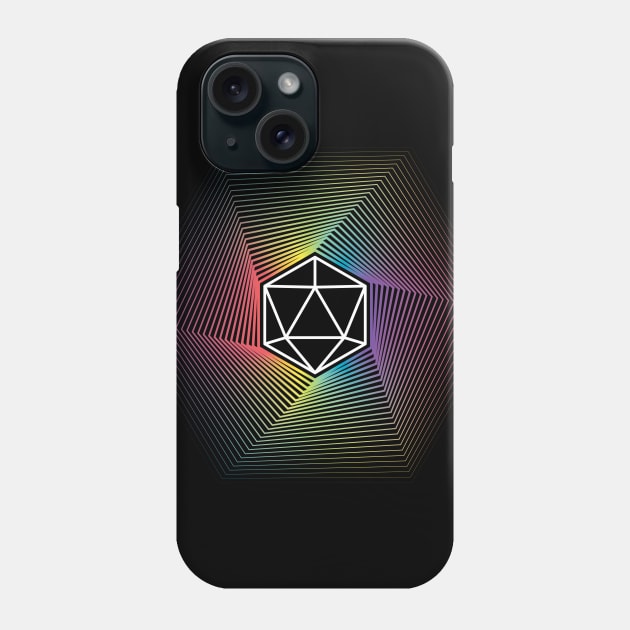 Retro Dungeons & Dragons d20 Phone Case by Natural 20 Shirts