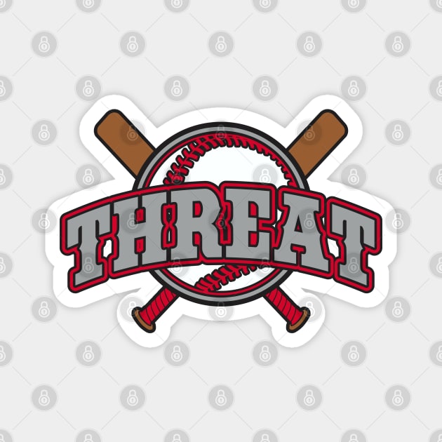 Threat Baseball Logo Magnet by DavesTees