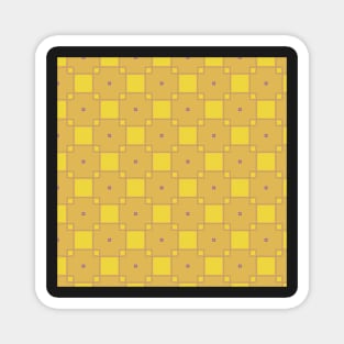 Yellow and gold squares Magnet