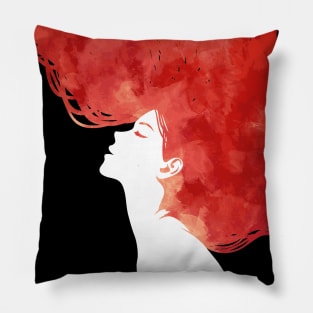 Red Hair Girl Pillow