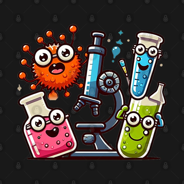 chemicals with microscope by AOAOCreation