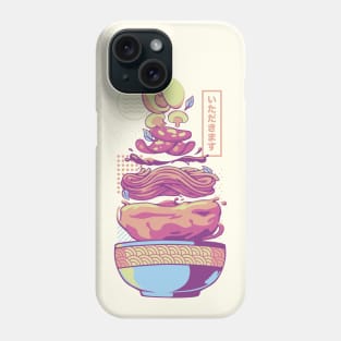 Neon Core Noodles Ramen by Tobe Fonseca Phone Case