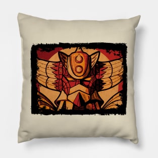 Retro Ufo Robot Pillow