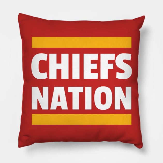 Chiefs Nation Pillow by FootballBum